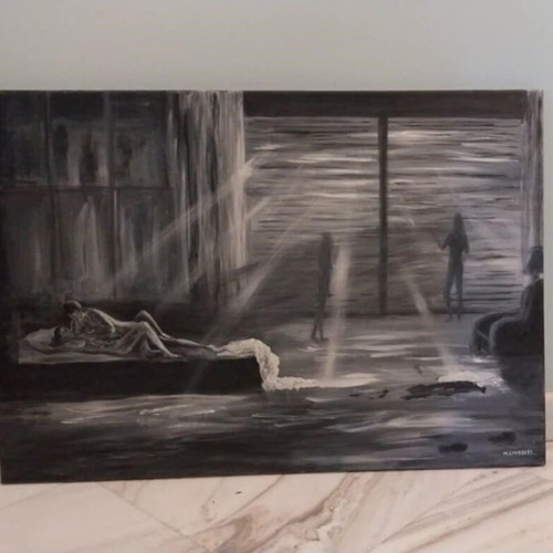 Painting like new, dimensions 1 meter by 70 centimeters