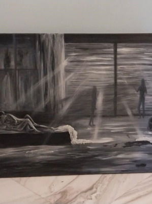 Painting like new, dimensions 1 meter by 70 centimeters