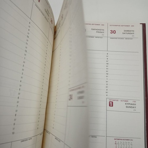 Agenda diary 1989 ERGO used, blank