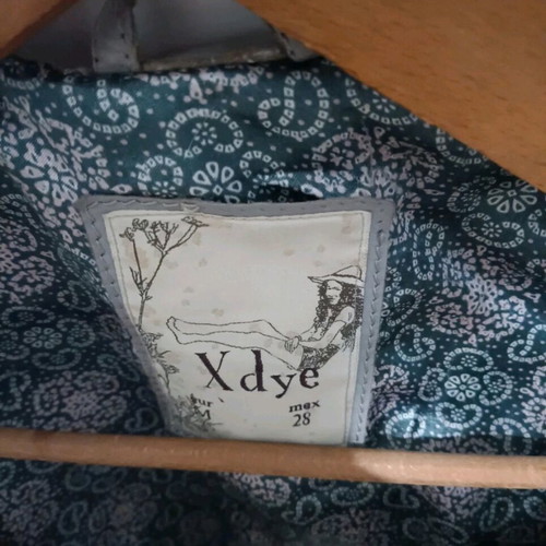 Xdye women's jacket used, gray and beige with minor wear