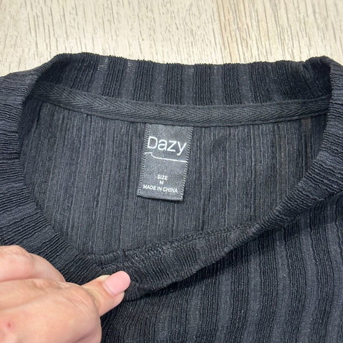 Dazy women's blouse size M black like new