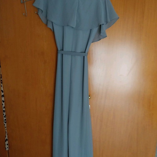 Katelondon long formal dress new, gray-blue, small