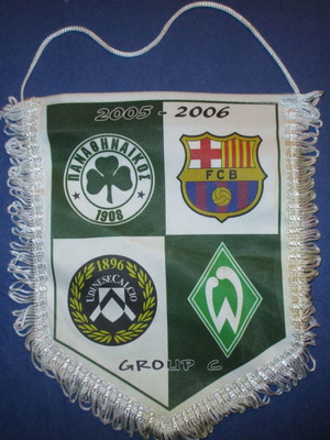 Λάβαρο ΠΑΟ Παναθηναϊκός Champions League 2005-2006 μεταχειρισμένο
