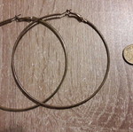 Large hoop earrings used, good condition