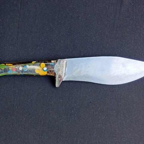 Hunting knife used, fish-shaped, 26.5 cm