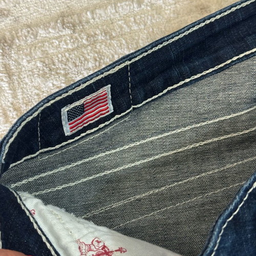 True Religion bootcut pants size L like new, blue