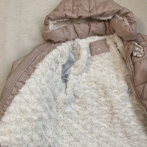Alouette girl jacket like new, size 2-3 years, beige and pink