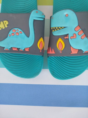 Parex children's slippers, green, size 34