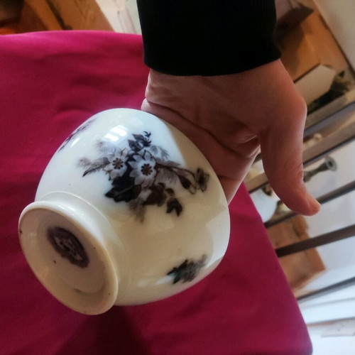 Small Flore U&C Sarreguemines breakfast bowl like new