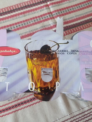 Glass tumblers new, set of 6