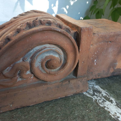 Ceramic frieze used with phytomorphic design, antique