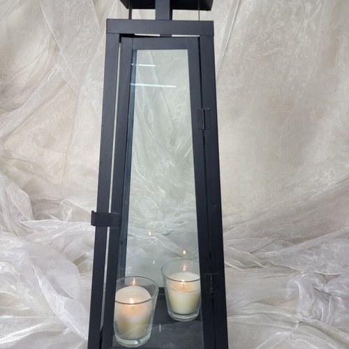 Large Metal Floor Lantern 60cm used, modern