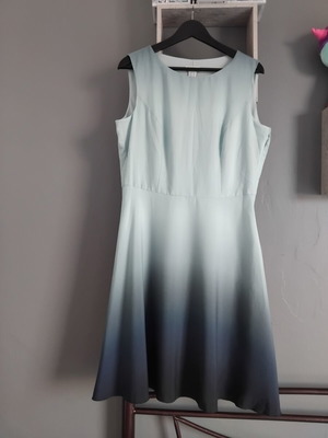 Class International summer dress XL like new, blue turquoise