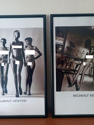 Helmout Newton photo frames new, 35x50 cm