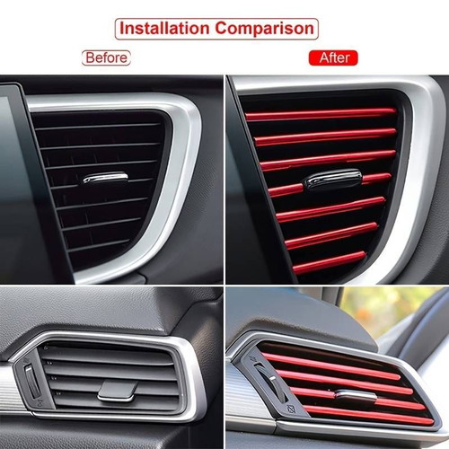 Car air conditioning decorative strip set of 10 pieces new
