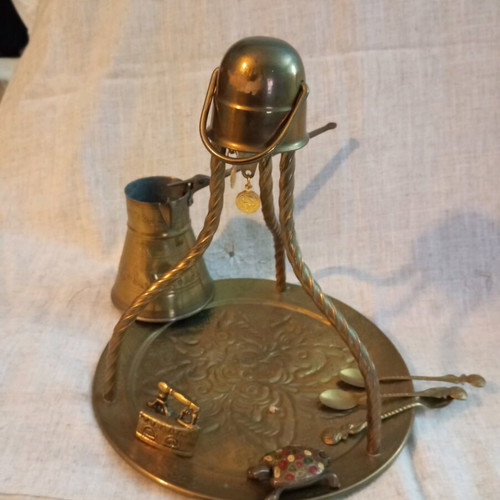 Bronze coffee set used