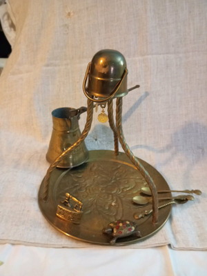 Bronze coffee set used