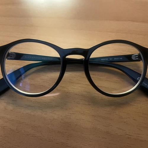 Alexander McQueen eyeglasses like new, black, myopia lenses