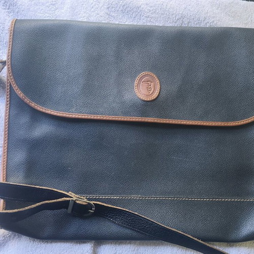 Trussardi handheld bag like new black and brown