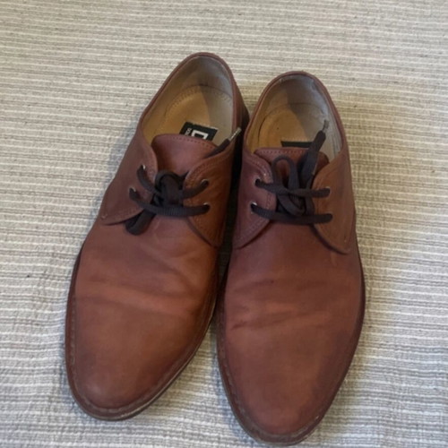 D&G men's leather shoes used, size 42, brown