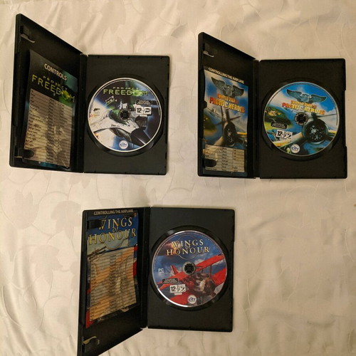 City Interactive Flight Pack PC like new with Pacific Heroes, Wings of Honour, Project Freedom