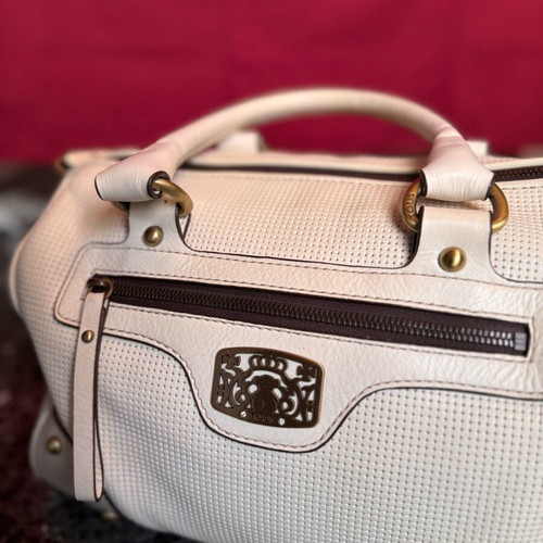 Tous leather cream tote bag like new, gold details