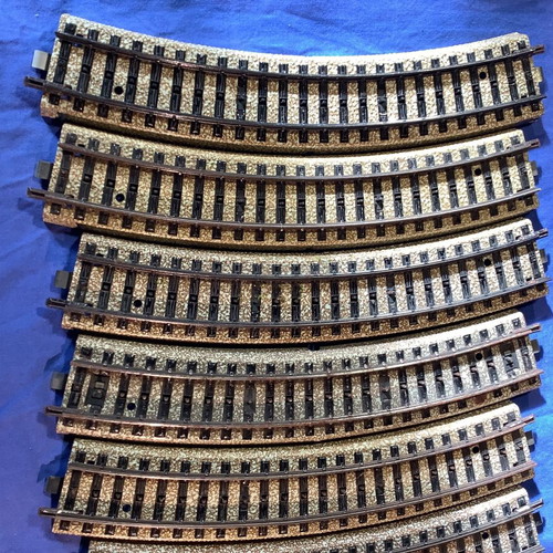 Marklin 5100 rails used, set of 10 curved pieces