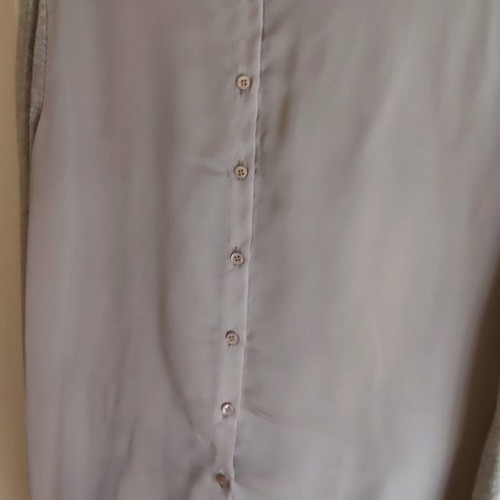 Pullover blouse with buttons on back used, beige, size M