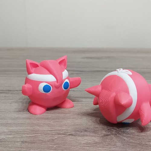 Jigglypuff Karateka Pokemon 3D Printed Miniature 5 cm Height