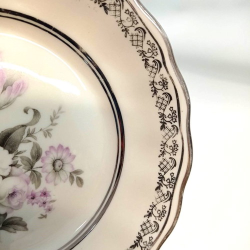 Furstenberg Germany porcelain cake plates used, set of 4
