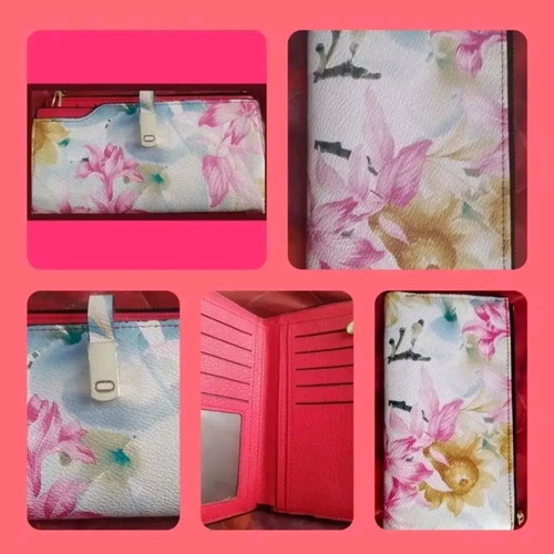 Back puck bag and wallet like new, multicolor
