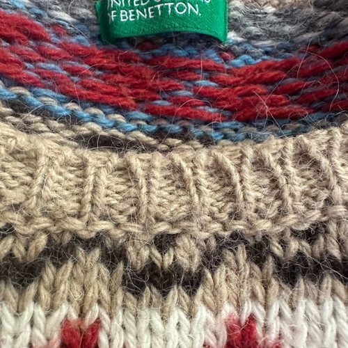 Benetton United Colors multicolor knit sweater M