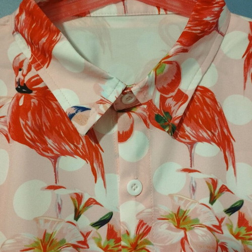 Men's pink shirt new, size L