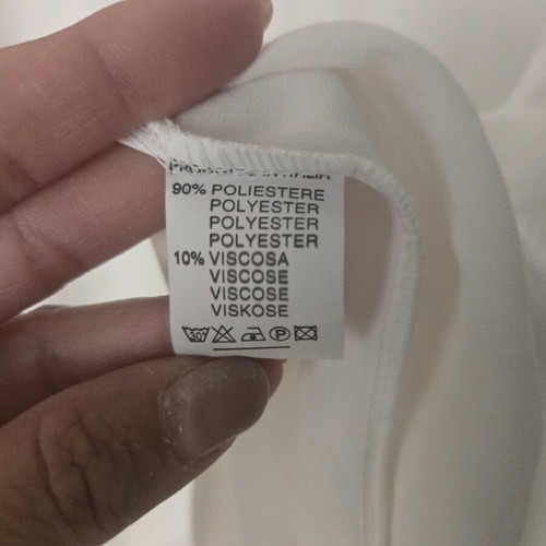 Shirt with Mao collar like new, size M, white
