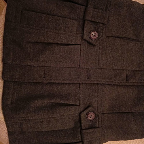 Gray Medium Coat Like New With Large Collar