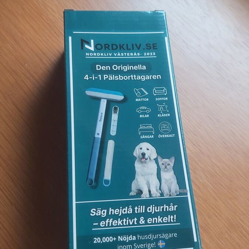Nordkliv 4-in-1 Pet Hair Remover new for sofas, clothes & cars