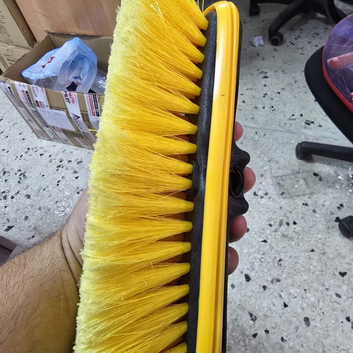 Car washing brush yellow new