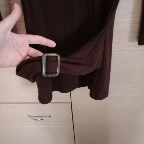 Brown blouse dress used On Line, size S