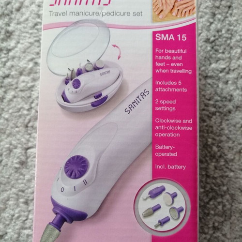 Sanitas travel manicure pedicure set like new