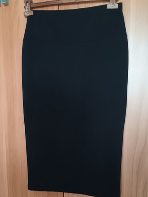 Shein midi fitted skirt, black, size M