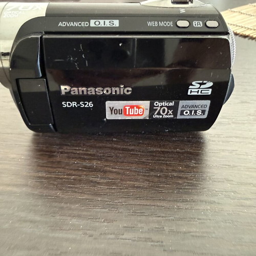 Panasonic SDR-S26 video camera with 70x optical zoom