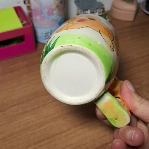 Children's mug used with wear