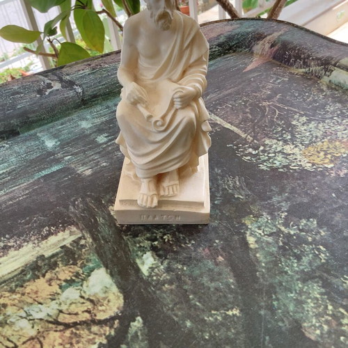 Marble figure of Plato like new, height 12 cm