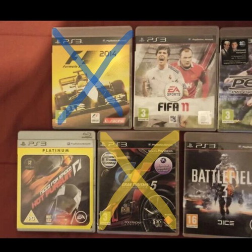 Παιχνίδια PS3 μεταχειρισμένα, πακέτο με Need for Speed, Battlefield 3, PES 2011, FIFA 11