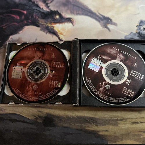 Phantasmagoria PC game used, 5 CD-ROMs, Sierra horror adventure