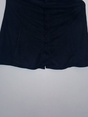 Bershka mini skirt dark blue used with buttons size M