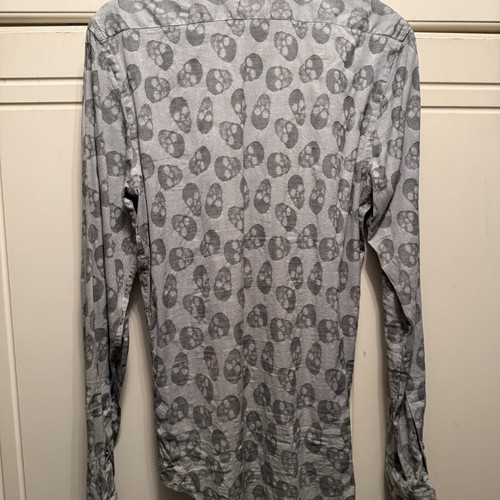 Rock Skull Cotton Grey Shirt like new, size S