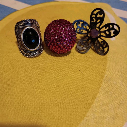 Handmade vintage rings and bracelet, new