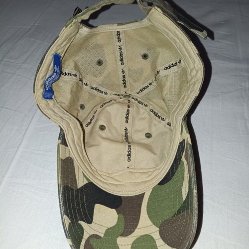 Adidas camo military cap used, black and green