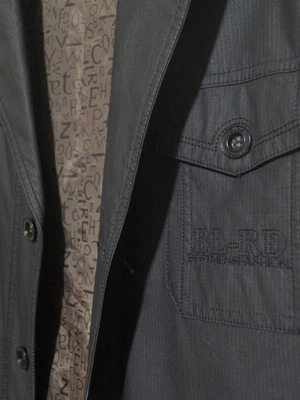 Brown jacket used, size L, with small scratch